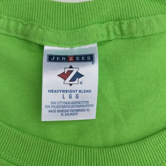 Let's rock green t-shirt men's large - Picture 3 of 3